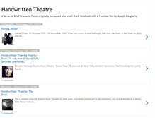 Tablet Screenshot of handwrittentheatre.blogspot.com