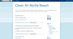 Desktop Screenshot of cleanairmyrtlebeach.blogspot.com