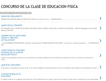 Tablet Screenshot of concursoclasedeeducacionfisica.blogspot.com