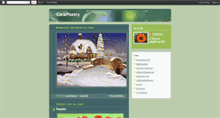 Desktop Screenshot of coralpoetry.blogspot.com