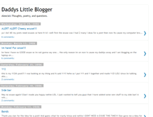 Tablet Screenshot of daddyslittleblogger.blogspot.com