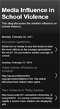 Mobile Screenshot of mediainfluencesschoolviolence.blogspot.com