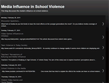 Tablet Screenshot of mediainfluencesschoolviolence.blogspot.com