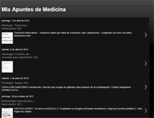 Tablet Screenshot of misapuntesdemedicina3.blogspot.com