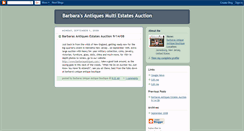 Desktop Screenshot of barbarasantiquesmultiestatesauction.blogspot.com