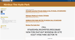 Desktop Screenshot of noidathehydepark.blogspot.com