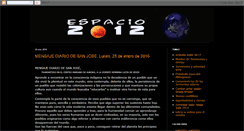 Desktop Screenshot of espacio2012.blogspot.com