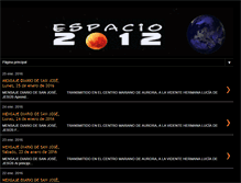 Tablet Screenshot of espacio2012.blogspot.com