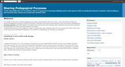 Desktop Screenshot of pedagogicalpurposes.blogspot.com