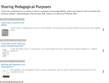 Tablet Screenshot of pedagogicalpurposes.blogspot.com