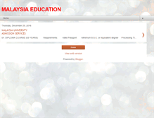 Tablet Screenshot of malaysia-edu.blogspot.com