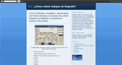 Desktop Screenshot of elcotizadorlitografico.blogspot.com