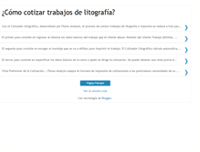 Tablet Screenshot of elcotizadorlitografico.blogspot.com