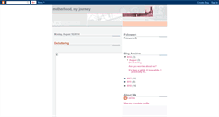Desktop Screenshot of motherhood-the-journey.blogspot.com