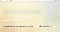 Desktop Screenshot of inesdecuevas.blogspot.com