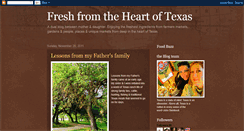 Desktop Screenshot of freshfromtheheartoftexas.blogspot.com