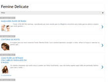 Tablet Screenshot of feminedelicate.blogspot.com