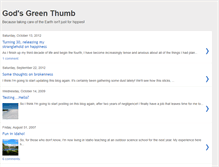 Tablet Screenshot of godsgreenthumb.blogspot.com