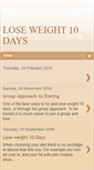 Mobile Screenshot of loseweight10days.blogspot.com