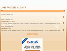 Tablet Screenshot of loseweight10days.blogspot.com