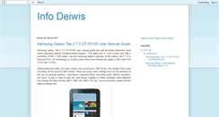 Desktop Screenshot of info-deiwis.blogspot.com