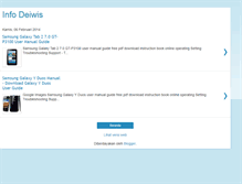 Tablet Screenshot of info-deiwis.blogspot.com