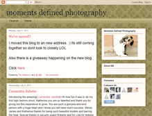 Tablet Screenshot of momentsdefinedphotographysarah.blogspot.com
