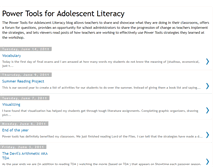 Tablet Screenshot of literacypowertools.blogspot.com