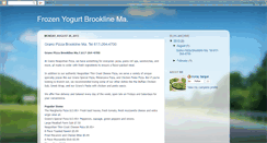 Desktop Screenshot of frozen-yogurt-brookline-ma.blogspot.com