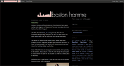Desktop Screenshot of bostonhomme.blogspot.com