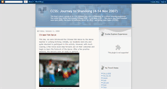 Desktop Screenshot of ccssjourneytoshandong.blogspot.com