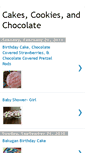 Mobile Screenshot of cakescookiesandchocolate.blogspot.com