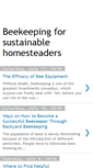 Mobile Screenshot of beekeepingforsustainablehomesteaders.blogspot.com