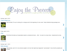 Tablet Screenshot of enjoytheprocess.blogspot.com