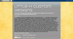 Desktop Screenshot of littlehcustomdesigns.blogspot.com