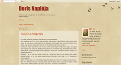 Desktop Screenshot of dorisnaploja.blogspot.com