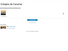 Tablet Screenshot of colegiosdecanarias.blogspot.com