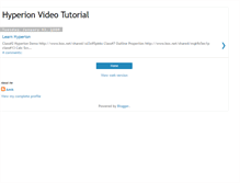Tablet Screenshot of learnhyperion.blogspot.com