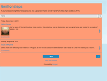 Tablet Screenshot of amuddler2-6millionsteps.blogspot.com