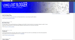 Desktop Screenshot of longlostblogger.blogspot.com