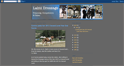 Desktop Screenshot of lahtidressage.blogspot.com