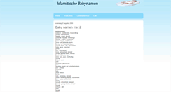 Desktop Screenshot of islamitischebabynamen.blogspot.com