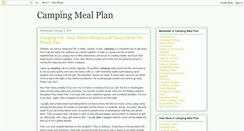 Desktop Screenshot of campingmealplan.blogspot.com