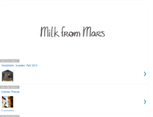 Tablet Screenshot of milkfrommars.blogspot.com