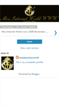 Mobile Screenshot of missinternetworld2008.blogspot.com