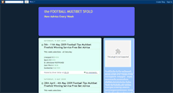 Desktop Screenshot of footballmultibet5fold.blogspot.com