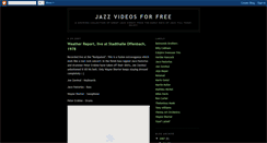 Desktop Screenshot of freejazzvideos.blogspot.com