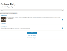 Tablet Screenshot of costume-party-deluxetemplate.blogspot.com