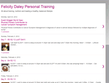 Tablet Screenshot of felicitydaleypersonaltraining.blogspot.com