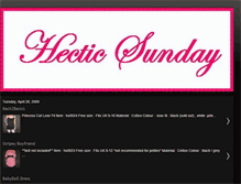 Tablet Screenshot of hecticsunday.blogspot.com